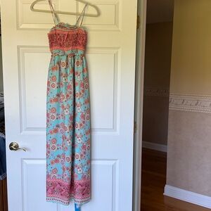 Cupshe Pink Floral Maxi Dress